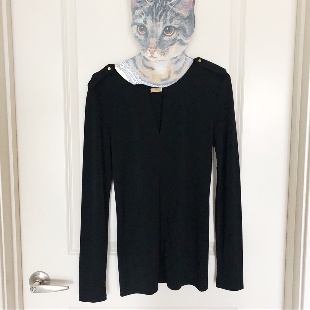 Ann Taylor black business casual top, never worn